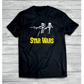 Star Wars 2 férfi póló fekete