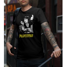 Pulp Fiction Mia férfi póló fekete 