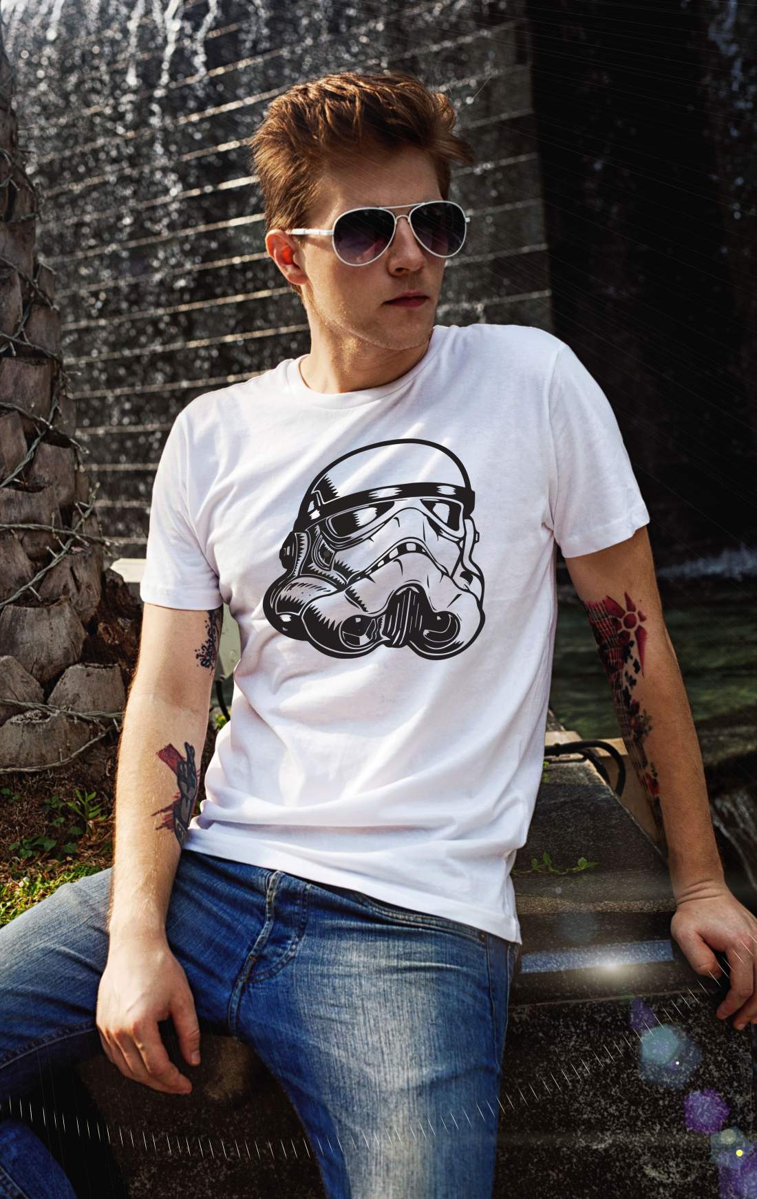 Star Wars 1 férfi póló fehér 